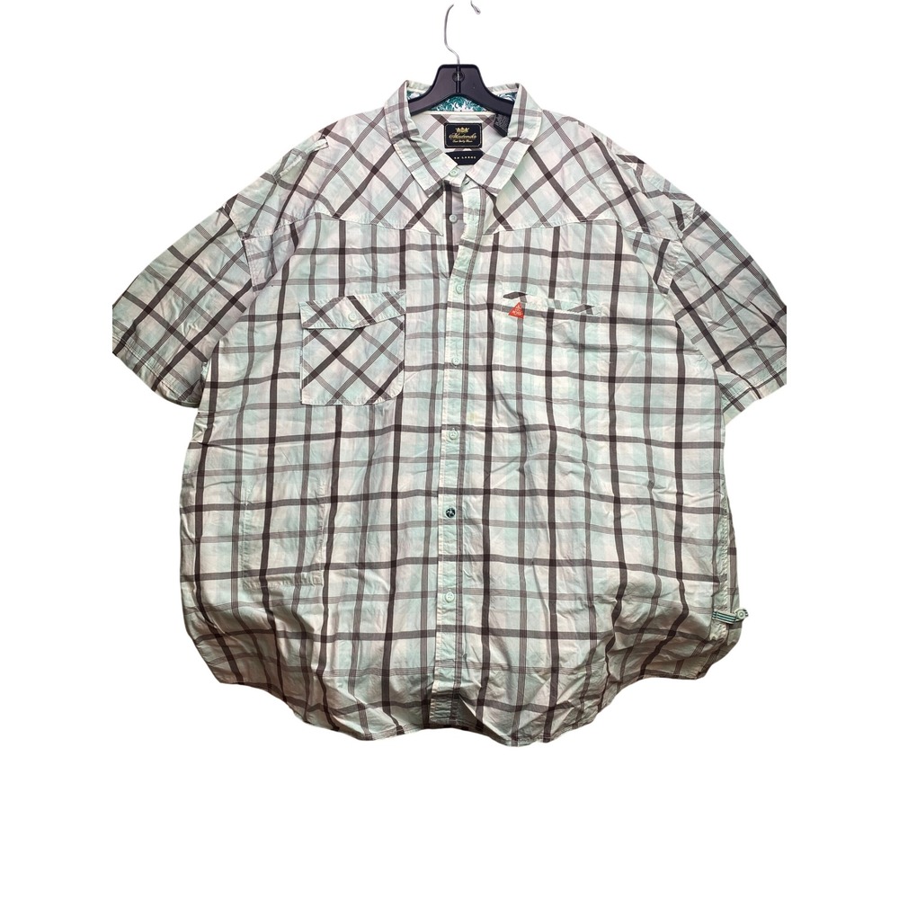 Akademiks Shirt Mens 4XL Plaid Academic Office Career Chore Workwear Lifestyle